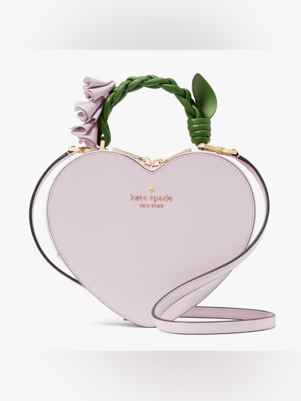 FACTORY SEALED! Kate Spade ♠️ Love Shack Flora Heart 💜 Pale Amethyst Crossbody